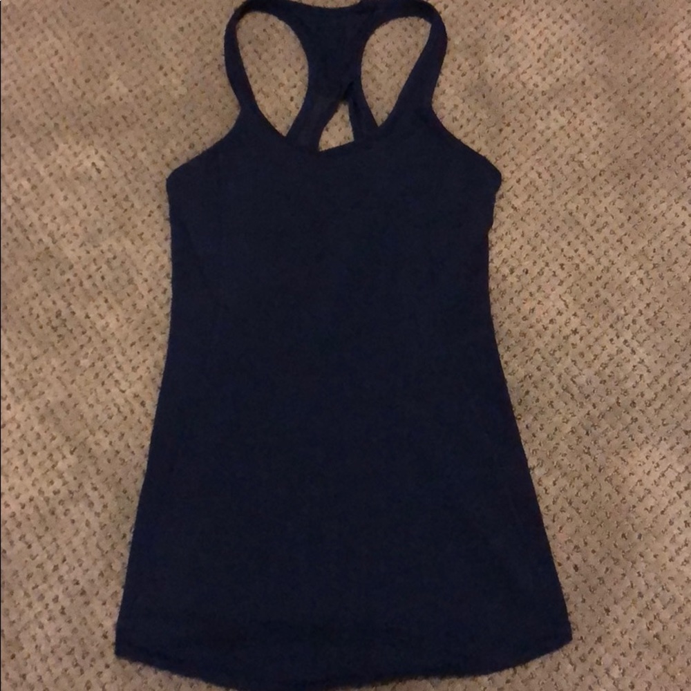 Lulu lemon navy tank top size 2
